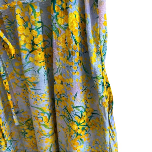 & OTHER STORIES Floral Print Flutter Sleeve Midi Dress Size 4 - Picture 9 of 13